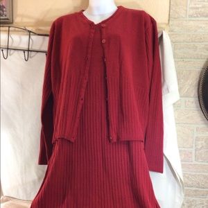 Woman’s Sz L GOODCLOTHES 2 Pc Red Maxi Dress